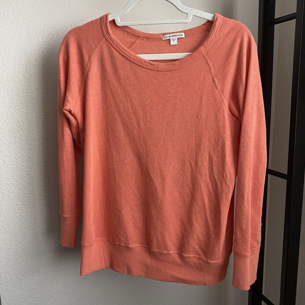 Standard James Perse Supima Cotton‎ Sweater Peach Women's Size 1 Small